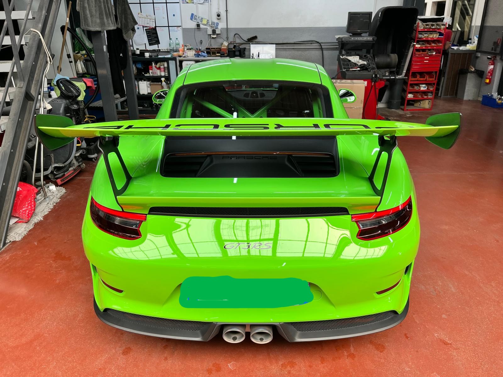 Porsche verte